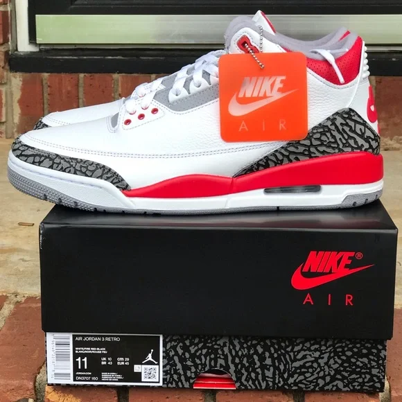 Air Jordan Retro 3 Fire Red OG (2022) Size 11 - Picture 2 of 6